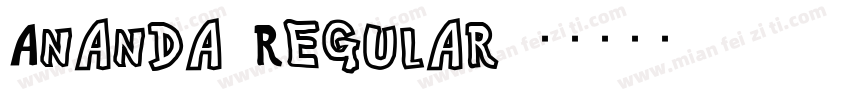 Ananda Regular字体转换